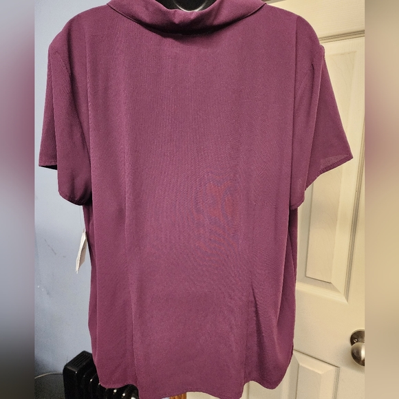 NWT Croft & Barrow XL Dark Purple Button down Dress Shirt - Picture 10 of 15